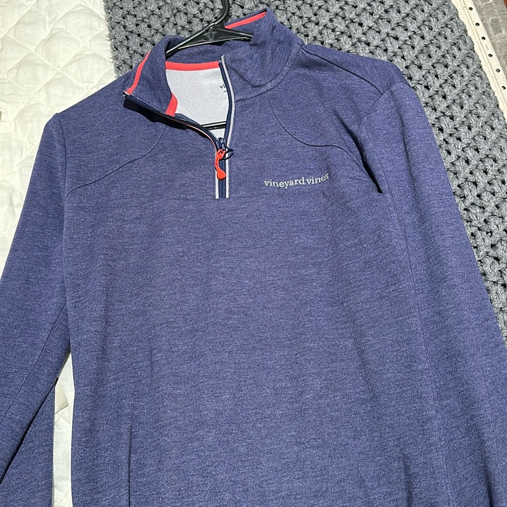 Blue vineyard vines quarter zip